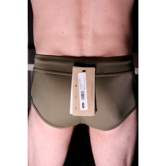 ES Collection Kaki Classic Swim Brief - Size XS - Picture 3 of 3